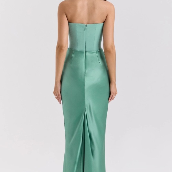HOUSE OF CB 'Persephone' Jade Strapless Corset Maxi Dress Size XS Regular Cup - Picture 2 of 3